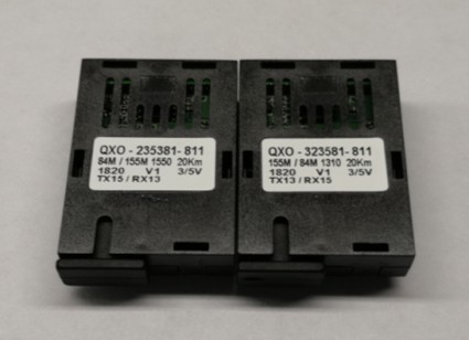 1X9 84Mbit/s至155Mbit/s非对称双向收发器 QXO-3235/QXO-2353/QXO-3245/QXO-2354/QXO-2345