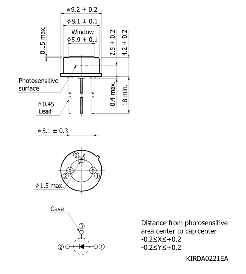 InGaAs PIN 光电二极管G12183-020K(图2)