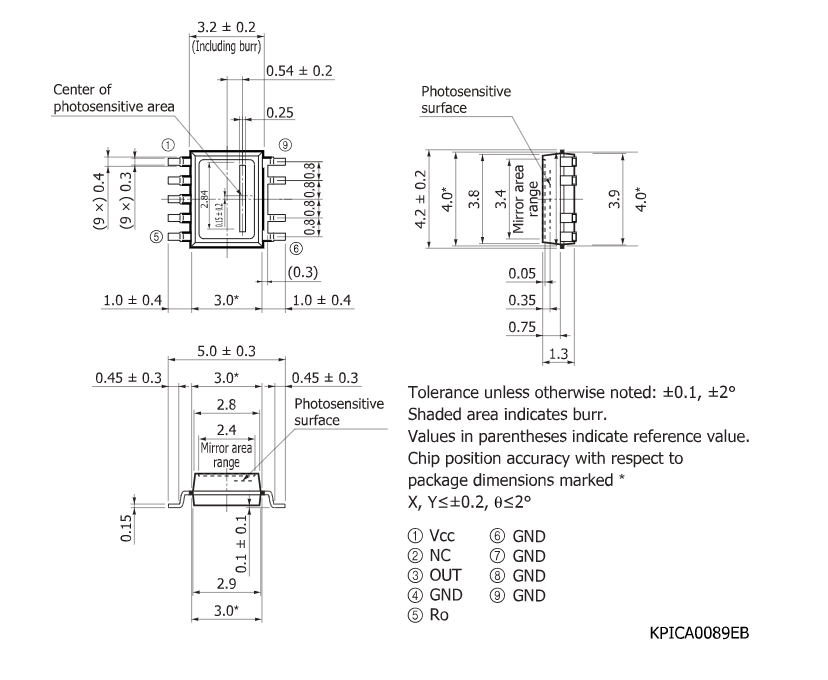滨松 激光同步检测用光IC S11257-01DT(图1)