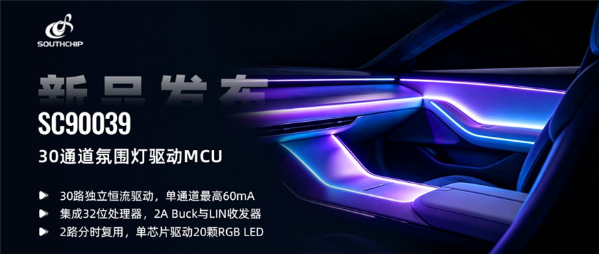 南芯科技推出30通道车规级氛围灯驱动MCU及可视化开发工具(图1) 9-260Z21GAc52.jpg
